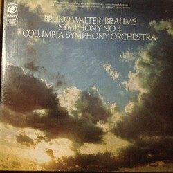 Johannes Brahms / Bruno Walter / Columbia Symphony Orchestra Symphony No. 4 Vinyl LP USED
