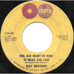 The Isley Brothers This Old Heart Of Mine (Is Weak For You) / There's No Love Left USED VINYL 7INCH 45 RPM