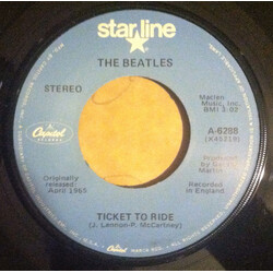 The Beatles Ticket To Ride USED VINYL 7INCH 45 RPM SINGLE REISSUE