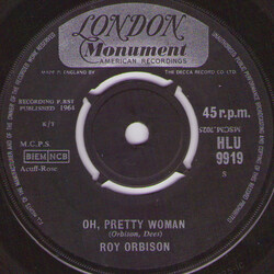 Roy Orbison Oh, Pretty Woman USED VINYL 7INCH 45 RPM SINGLE