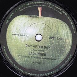 Badfinger Day After Day USED VINYL 7INCH SINGLE