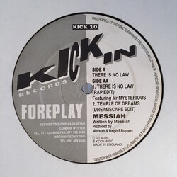 Messiah There Is No Law / Temple Of Dreams (Foreplay) USED VINYL 12INCH