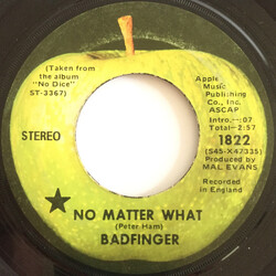 Badfinger No Matter What USED VINYL 7INCH 45 RPM SINGLE