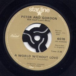 Peter & Gordon / Geoff Love & His Orchestra A World Without Love / Nobody I Know USED VINYL 7INCH 45 RPM SINGLE