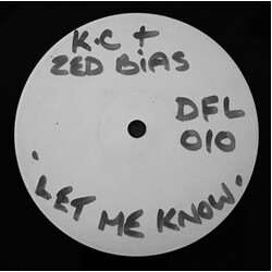 DJ KC (2) / Zed Bias Kool Cutz Vol 1  (Let Me Know) USED VINYL 12INCH 33 S RPM PROMO WHITE LABEL