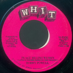 Bobby Powell Peace Begins Within USED VINYL 7INCH 45 RPM