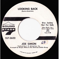 Joe Simon Looking Back - Promo Vinyl 7" USED