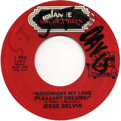 Jesse Belvin / Ray Sharpe Goodnight My Love (Pleasant Dreams) / Linda Lu Vinyl 7" USED
