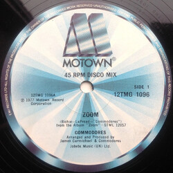 Commodores Zoom VINYL 12" USED