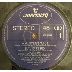 David Essex A Winter's Tale USED VINYL 7INCH 45 RPM SINGLE