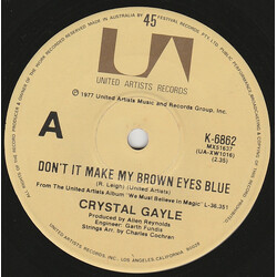 Crystal Gayle Don't It Make My Brown Eyes Blue USED VINYL 7INCH 45 RPM SINGLE