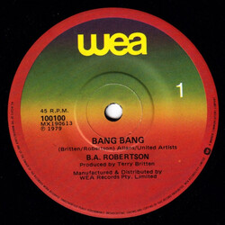 B. A. Robertson Bang Bang USED VINYL 7INCH 45 RPM SINGLE