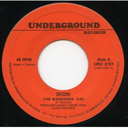 Dion (3) / Dion & The Belmonts The Wanderer / No One Knows USED VINYL 7INCH 45 RPM SINGLE REISSUE