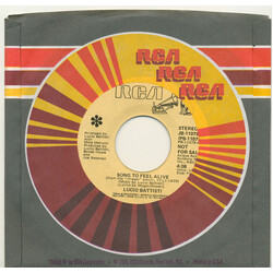 Lucio Battisti Song To Feel Alive  / Only USED VINYL 7INCH 45 RPM PROMO