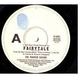 Pointer Sisters Fairytale VINYL 7" USED