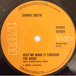 Sammi Smith Help Me Make It Through The Night USED VINYL 7INCH 45 RPM