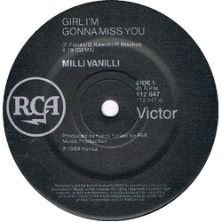 Milli Vanilli Girl I'm Gonna Miss You USED VINYL 7INCH 45 RPM SINGLE