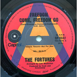 The Fortunes Freedom Come, Freedom Go USED VINYL 7INCH 45 RPM SINGLE PROMO