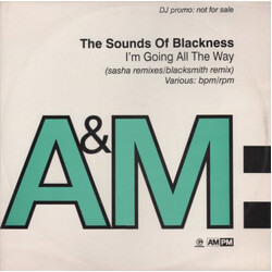 Sounds Of Blackness I'm Going All The Way USED VINYL 12INCH 33 S RPM SINGLE PROMO