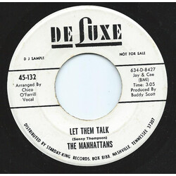 Manhattans Let Them Talk USED VINYL 7INCH 45 RPM SINGLE PROMO