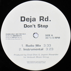 Deja Rd. Don't Stop Vinyl 12" USED