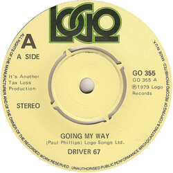 Driver 67 Going My Way Vinyl 7" USED