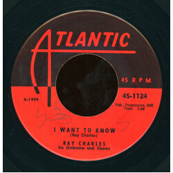 Ray Charles I Want To Know / Ain't That Love USED VINYL 45 RPM 7INCH