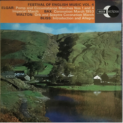 Sir Edward Elgar / Arnold Bax / Sir William Walton / Arthur Bliss Festival Of English Music Vol. 4 Vinyl LP USED