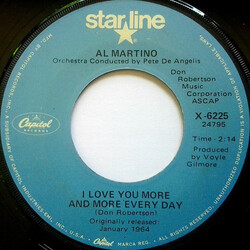 Al Martino I Love You More And More Every Day / Daddy's Little Girl USED VINYL 7INCH 45 RPM REISSUE