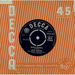 Karl Denver Never Goodbye Vinyl 7" USED