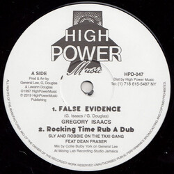 Gregory Isaacs / Yami Bolo False Evidence / Flee Outa Babylon USED VINYL 12INCH 45 RPM