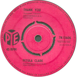 Petula Clark Thank You USED VINYL 7INCH SINGLE 45 RPM