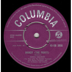 Eddie Calvert Mandy (The Pansy) Vinyl 7" USED