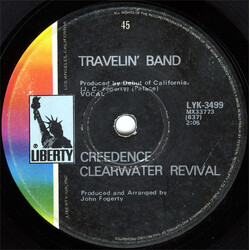 Creedence Clearwater Revival Travelin' Band / Who'll Stop The Rain USED VINYL 7INCH 45 RPM SINGLE