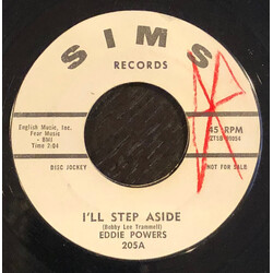 Eddie Powers I'll Step Aside / My Laura USED VINYL 7INCH 45 RPM PROMO STYRENE MONO