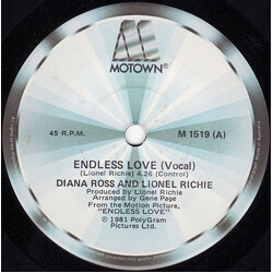 Diana Ross / Lionel Richie Endless Love USED VINYL 7INCH 45 RPM SINGLE