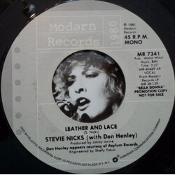 Stevie Nicks Leather And Lace USED VINYL 7INCH 45 RPM PROMO STEREO MONO