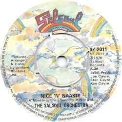 The Salsoul Orchestra Nice 'N' Naasty Vinyl 7" USED