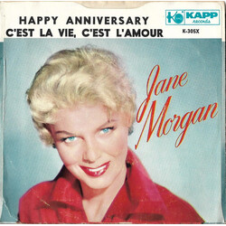Jane Morgan Happy Anniversary / C'est La Vie, C'est L'Amour USED VINYL 7INCH 45 RPM SINGLE
