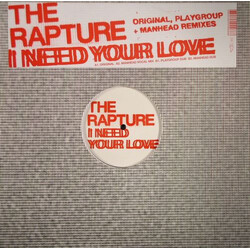 The Rapture I Need Your Love VINYL 12" USED