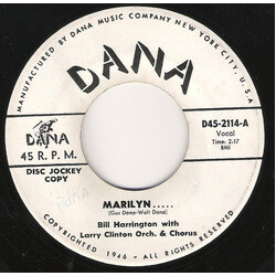 Bill Harrington (3) / Larry Clinton And His Orchestra Marilyn... / Angelique..... USED VINYL 7INCH 45 RPM SINGLE PROMO