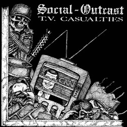 Social Outcast (2) T.V. Casualties USED VINYL 7INCH 45 RPM