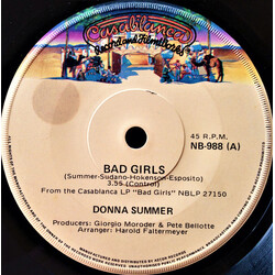 Donna Summer Bad Girls USED VINYL 7INCH SINGLE 45 RPM