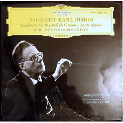 Wolfgang Amadeus Mozart / Karl Böhm / Berliner Philharmoniker Symphonien Nr. 40 G-Moll (In G Minor) Nr. 41 Jupiter Vinyl LP USED