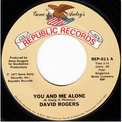 David Rogers (7) You And Me Alone / Time For Lovin' USED VINYL 7INCH 45 RPM SINGLE