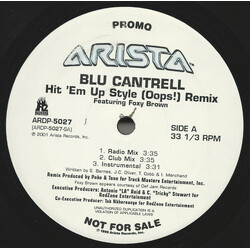 Blu Cantrell Hit 'Em Up Style (Oops!) Remix USED VINYL 12INCH 33 S RPM PROMO