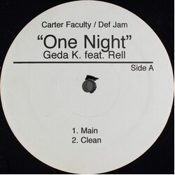 Geda K / Rell One Night USED VINYL 12INCH 33 S RPM