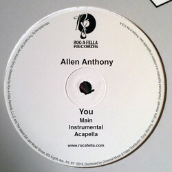 Allen Anthony You USED VINYL 12INCH 33 S RPM PROMO