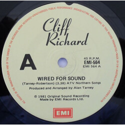 Cliff Richard Wired For Sound VINYL 7" USED