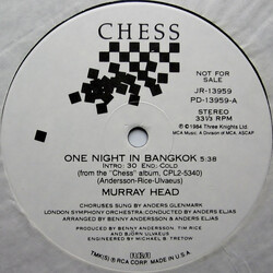 Murray Head One Night In Bangkok USED VINYL 12INCH 33 S RPM PROMO